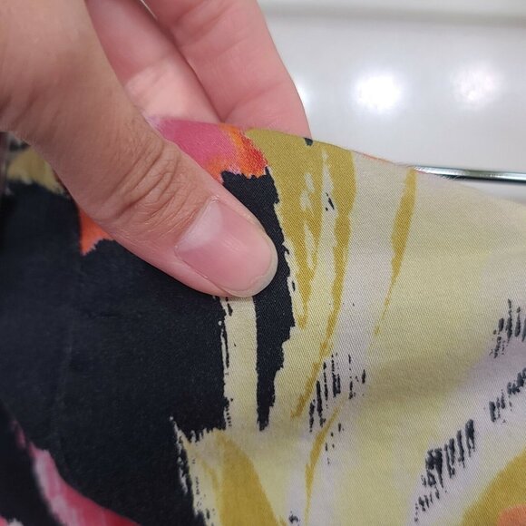 Forever 21 Dress Juniors Small Black Floral Print Mini Strapless Cotton Blend - Picture 11 of 12